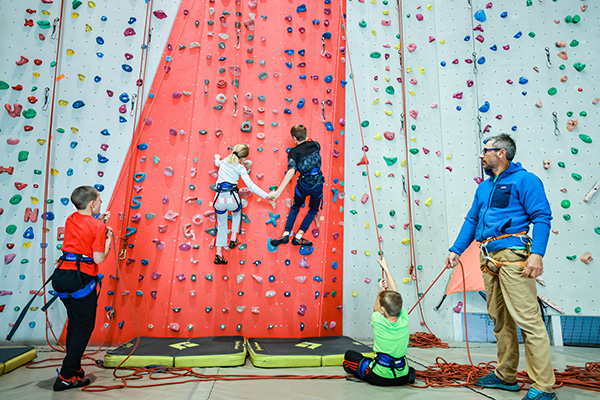 Escalades en salle pour les enfants